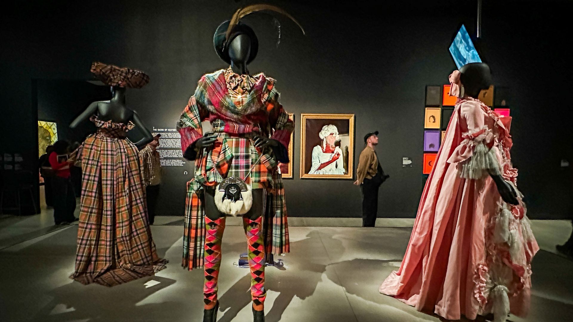 Vivienne Westwood fashion piece displayed in the fashion gallery at Tate Britain