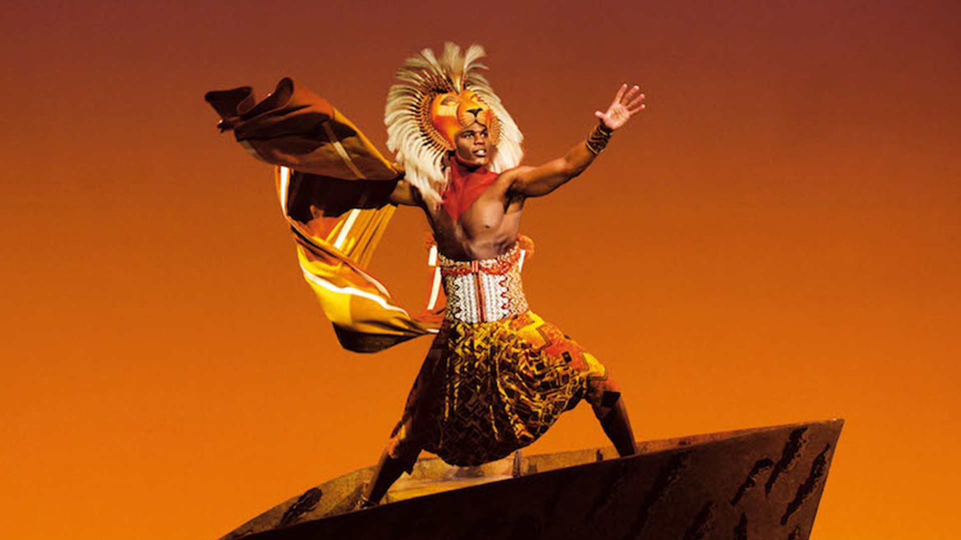 Simba rises at King in Disney's The Lion King.