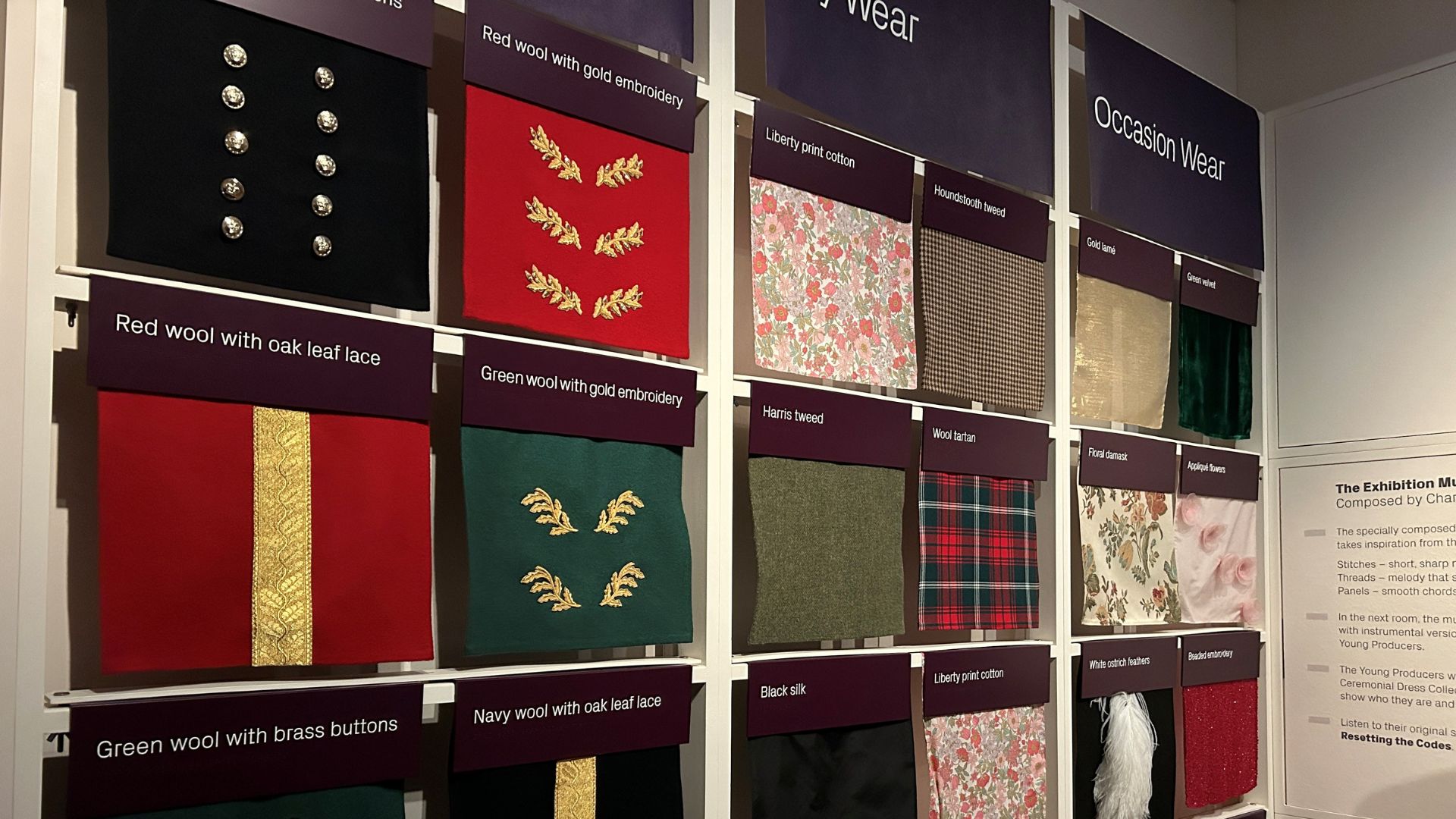 Dress codes exhibition at Kensington Palace