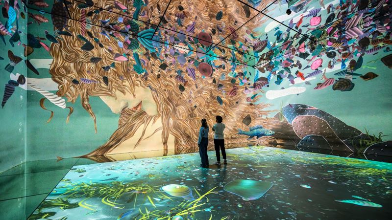 The Dawn of Venus by Lowinsky as an immersive experience at FRAMELESS.