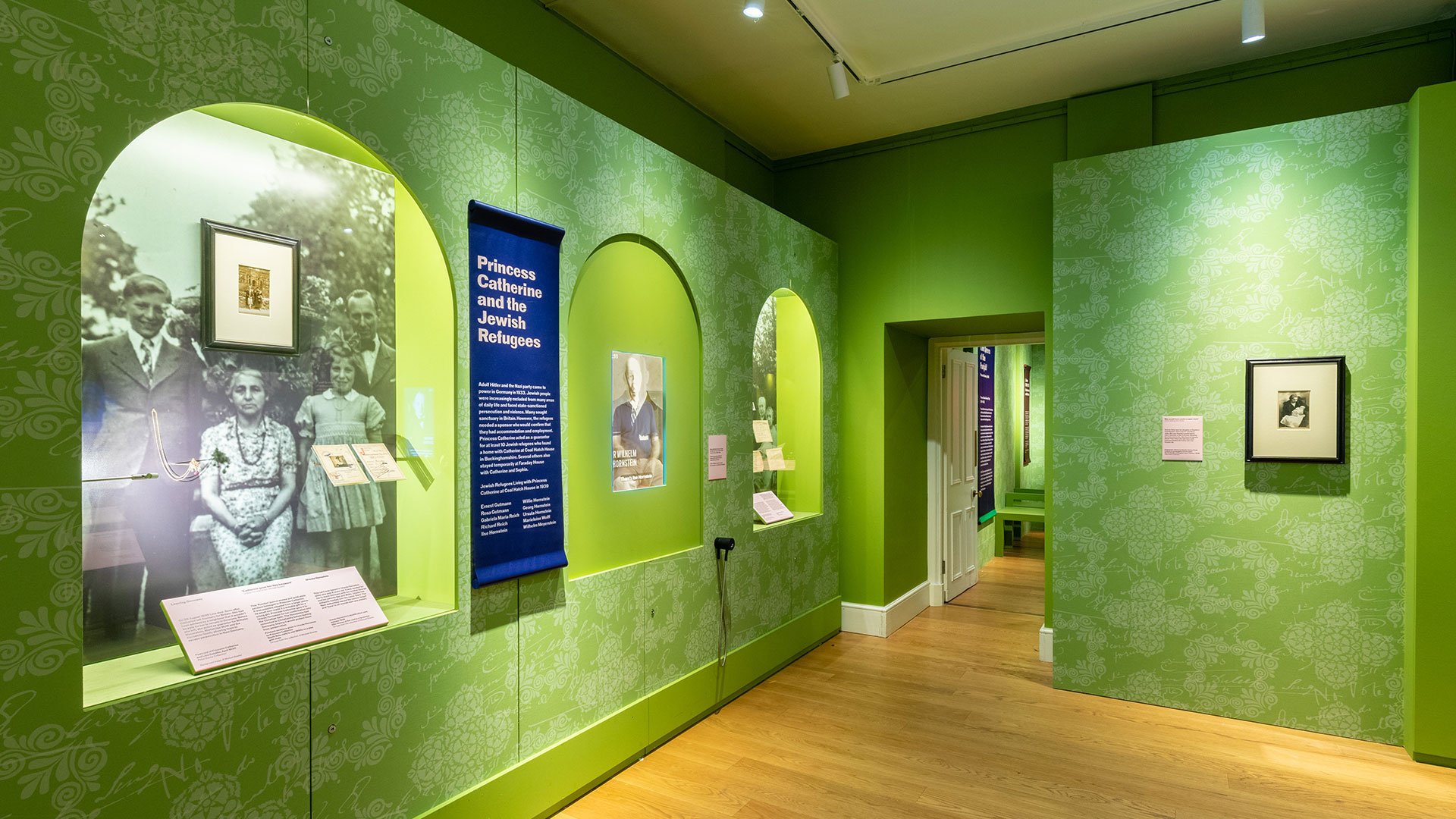 The Green Gallery in Kensington Palace is showing documents and rarely seen photographs of Princess Catherine Duleep and the Jewish refugees she welcomed into her home in Buckinghamshire.