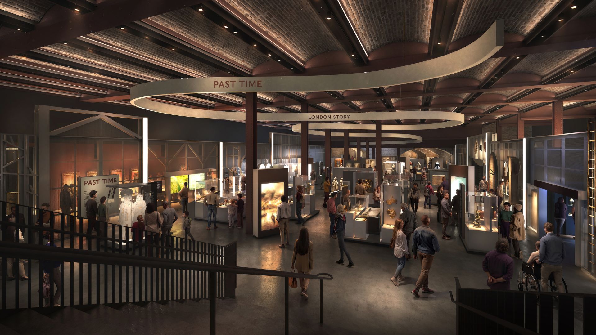 Visualisation of London Museum’s Past Time galleries.