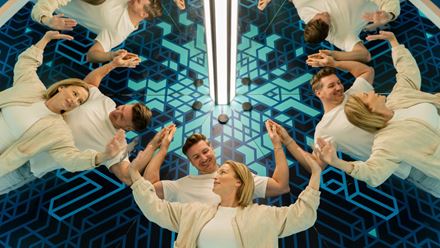 Experience optical illusions at the Museum of Illusions in London. Image courtesy of Museum of Illusions.