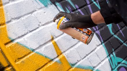 See street artists at work during the London Mural Festival. Credit: Captain Kris, Philth, Ecoworld, Aberfeldy. Image courtesy of Global Street Art.