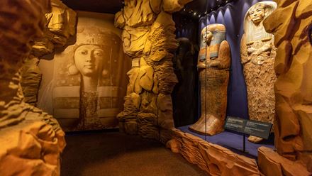 Explore more than 180 ancient treasures at the Ramses and the Pharaohs' Gold exhibition. Credit: NEON. Image courtesy of NEON.