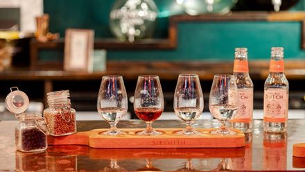 Sample a selection of Sipsmith spirits and mixers while exploring the botanicals that shape each flavour. Image courtesy of Golden Tours.