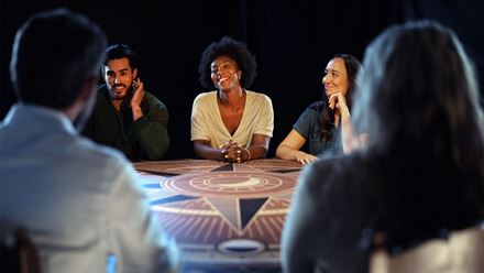 Step into the world of the hit TV series at The Traitors: Live Experience. Image courtesy of Mance Communications. Photo credit: Hugo Glendinning.