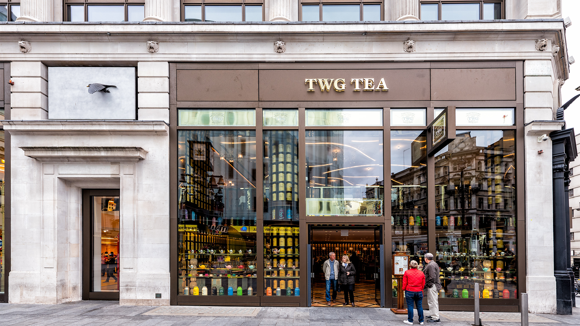The exterior of TWG Tea Leicester Square