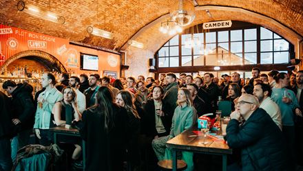 The taproom at Flat Iron Square. Credit: Flat Iron Square. Image courtesy of Flat Iron Square.