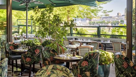 Soak up the views from the Parisian-style alfresco terrace at The Ivy Tower Bridge. Credit: The Ivy Collection. Image courtesy of The Ivy Collection.
