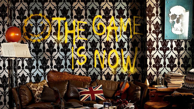 The game is now has been spray painted in Yellow on the wall of a living room.