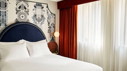 Choose from a range of gorgeous, bohemian-designed rooms inspired by the Victorian era. Credit: Hyde London City. Image courtesy of Hyde London City.