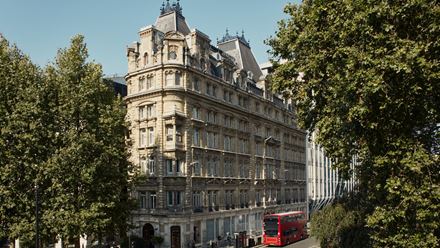 The hotel is housed within a beautifully restored Grade II-listed building. Credit: Hyde London City. Image courtesy of Hyde London City.