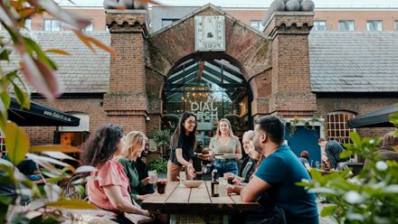 Flick through the menu of seasonal dishes, pizzas and roasts at the Dial Arch in Woolwich. Credit: Visit Greenwich. Image courtesy of Visit Greenwich.