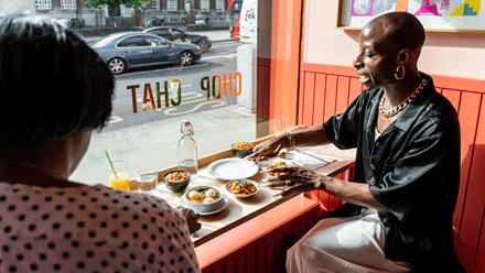 Come to Chuku's for the chilled vibes and delicious Nigerian "tapas". Credit: Naf Castanas. Image courtesy of Chuku's.