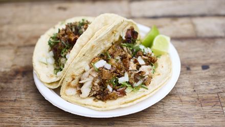 Tuck into delicious meat tacos from Acme Taco in Walthamstow. Credit: Acme Taco. Image courtesy of Acme Taco.