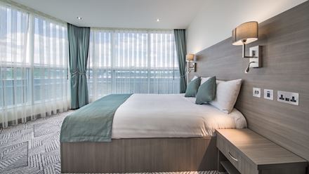 Unwind in one of the spacious rooms at this hotel with great service and easy access around London. Credit: The Lion & Key Hotel. Image courtesy of The Lion & Key Hotel.