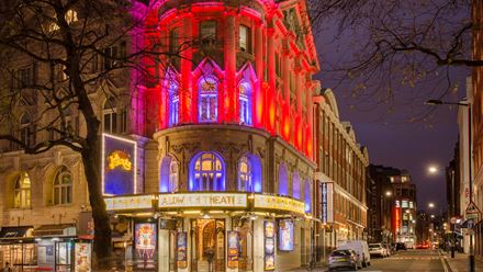 Enjoy a West End show at the 1,200-seat Aldwych Theatre. Credit: William Barton. Image courtesy of Shutterstock.
