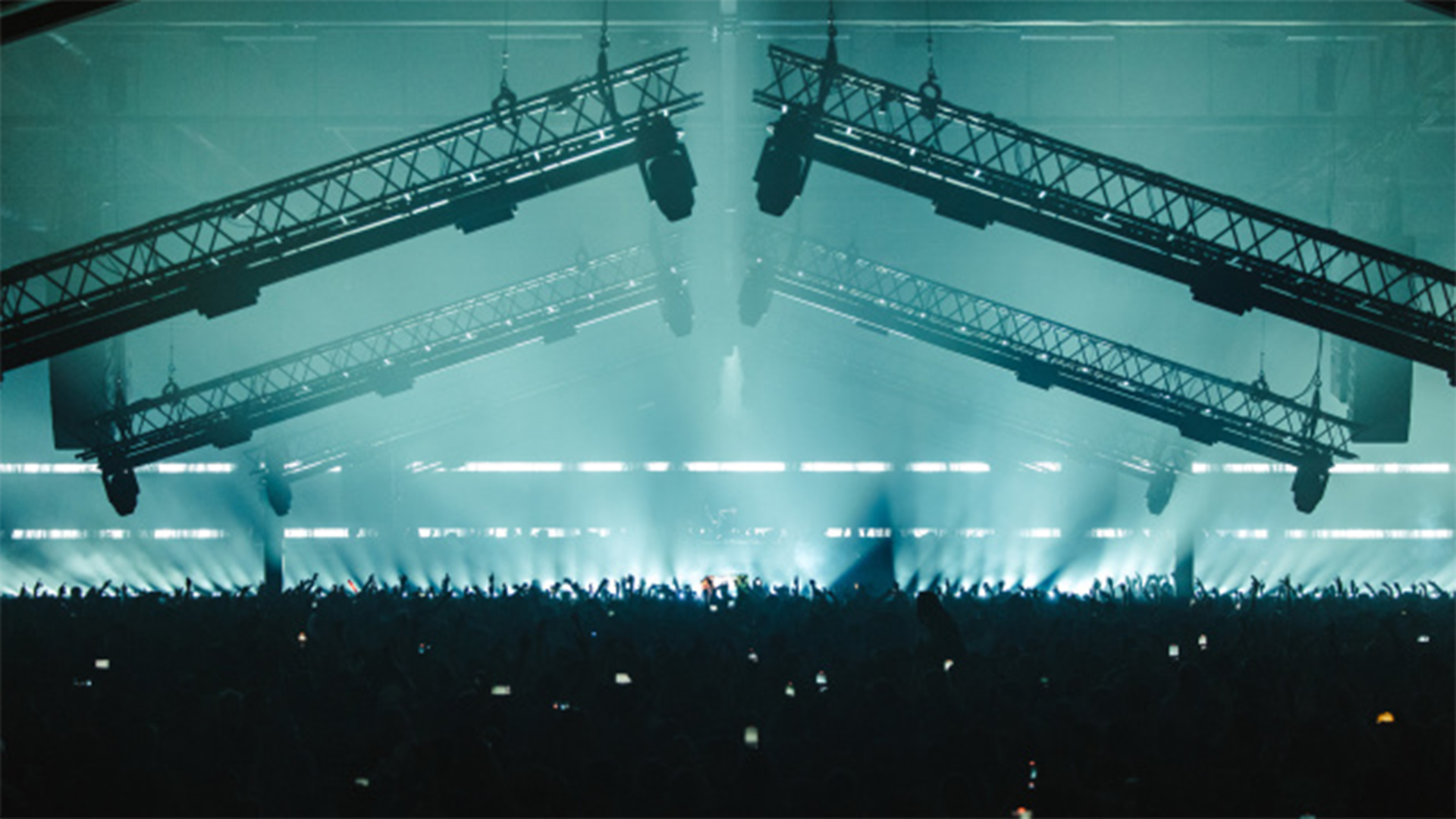 A shot of the audience at Drumsheds