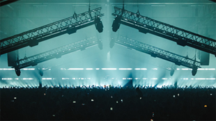 A shot of the audience at Drumsheds