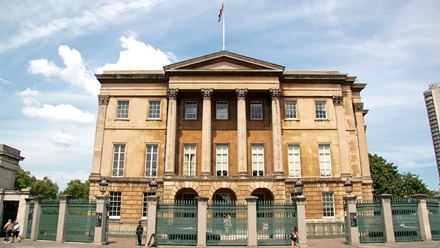 The entrance to Apsley House. Image courtesy of English Heritage.