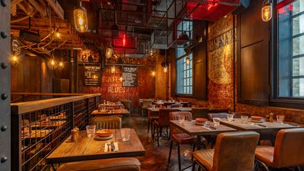 Inside Big Easy Canary Wharf. Credit: Matt White Photography. Image courtesy of Big Easy.