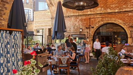 The outside courtyard at Parrillan. Image courtesy of ING Media.