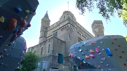 An outside view of The Castle Climbing Centre. Image courtesy of The Castle Climbing Centre.