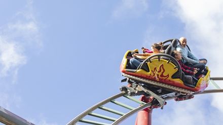 Dragon's Fury, one of the thrill-seeking attractions at Chessington World of Adventures. Image courtesy of Merlin Entertainment.