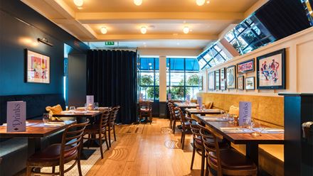 Inside Cote Covent Garden. Image courtesy of Eggmedia Ltd.