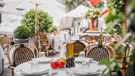 The outdoor terrace. Image courtesy of Purple PR.