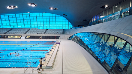 Visit the London Aquatics Centre in Queen Elizabeth Olympic for a revitalising dip. Credit: Everyone Active. Image courtesy of Everyone Active.