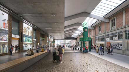 Enter London Museum via the Real Time gallery on National Heritage Street. Credit: Secchi Smith/The AOC. Image courtesy of London Museum.