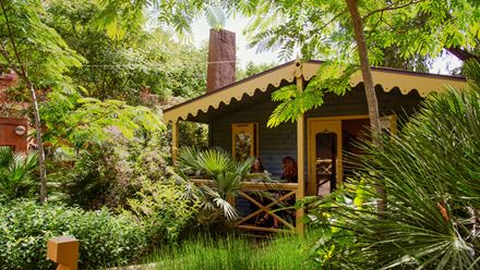 A lodge house surrounded by greenery. Credit: London Zoo. Image courtesy of London Zoo.