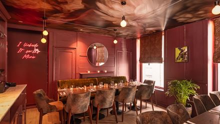 A dining room at Mildreds Soho. Credit: Hayley Kelsing Photography. Image courtesy of Mildreds & Mallow.