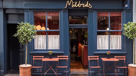 Step inside Mildreds for one of the best vegan meals in London. Credit: Hayley Kelsing Photography. Image courtesy of Mildreds & Mallow.