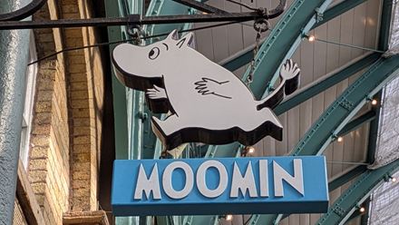 Shop sign. Image courtesy of The Moomin Shop.