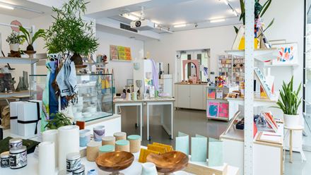 Inside the shop. Credit: Damian Griffiths. Image courtesy of not just a shop.