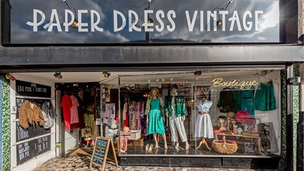 The shop entrance. Image courtesy of Paper Dress Vintage.