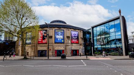An outside view of the Roundhouse. Image courtesy of Roundhouse.