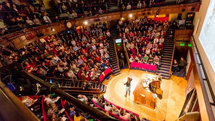 RI Theatre talk. Credit: Paul Clarke. Image courtesy of the Royal Institution.