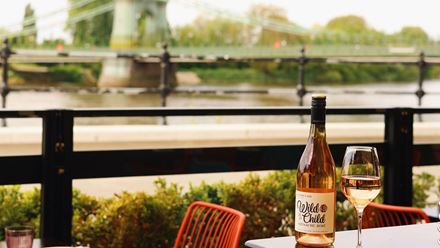 The view from Sam’s Riverside terrace. Image courtesy of Amy Williams Consultancy.