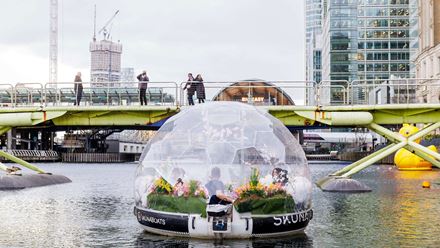 An igloo boat. Credit: Skuna Boats. Image courtesy of Skuna Boats.
