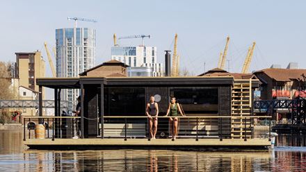 Sauna boat. Credit: Skuna Boats. Image courtesy of Skuna Boats.
