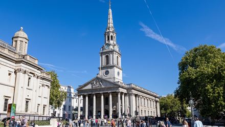 St Martin-in-the-Fields church. Credit: London & Partners/Peter Cohen