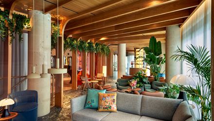 The lobby at The BoTree. Credit: Simon Brown. Image courtesy of Hilton.