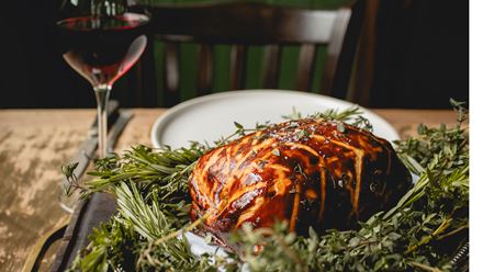 Venison Wellington. Credit: Aleksandra Pancewicz. Image courtesy of The Harwood Arms.
