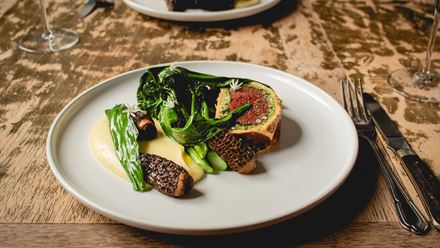 Venison Wellington. Credit: Aleksandra Pancewicz. Image courtesy of The Harwood Arms.