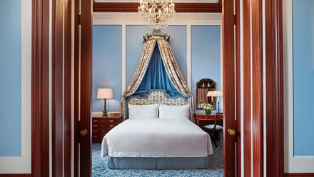The Park Suite bedroom. Image courtesy of The Lanesborough.