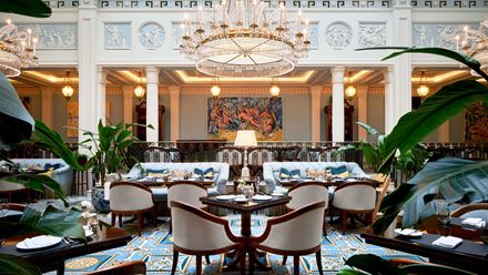 The dining room at The Lanesborough. Image courtesy of The Lanesborough.